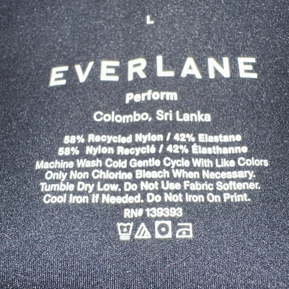 Everlane The Perform Cropped Legging Size Large Black - Picture 8 of 8